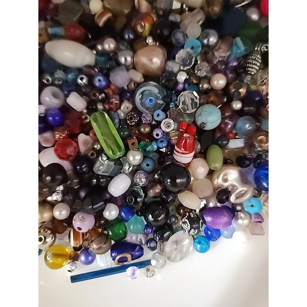 Happy Beads Bead Mix One Pound Mix Lot 1mm To 20mm Childs Play To Fancy #133